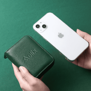 風琴卡包 牛皮拉鍊卡包