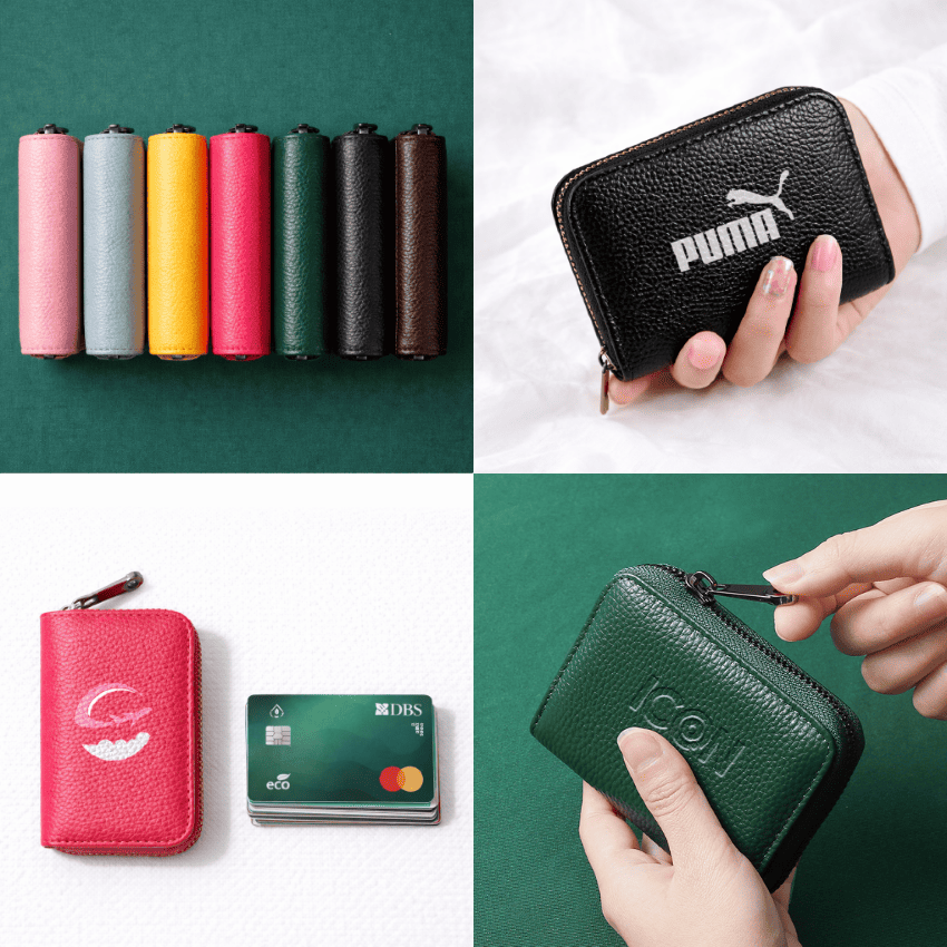 真皮風琴卡包 頭層牛皮卡包