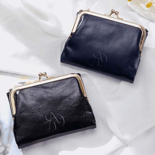 復古皮革短夾 客製化短皮夾