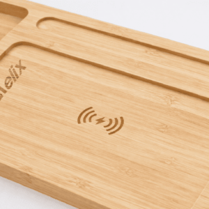 原木無線充電板客製 客製 LOGO 無線充電板