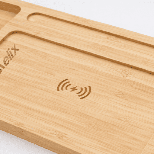 原木無線充電板客製 客製 LOGO 無線充電板