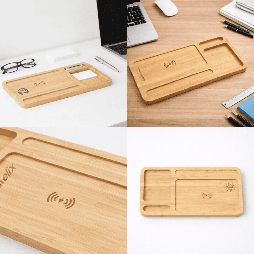 原木無線充電板客製 客製 LOGO 無線充電板