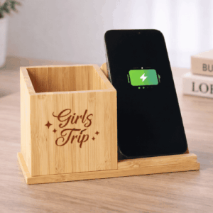 無線充電筆筒 客製 木製筆筒 訂製