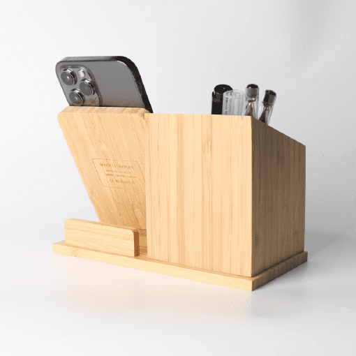 無線充電筆筒 客製 木製筆筒 訂製