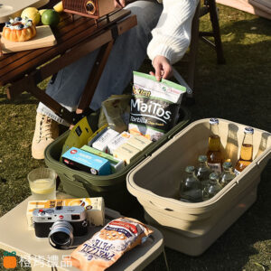 Camping Organizer Table Basket (6) 折疊露營收納籃