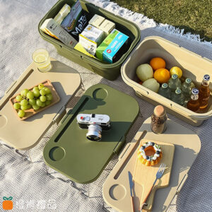 Camping Organizer Table Basket (7) 折疊露營收納籃
