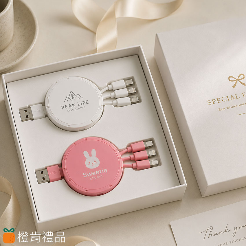3-in-1 Retractable Charging Cable (5) 三合一充電線