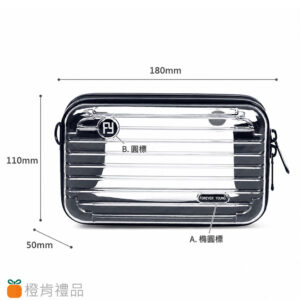Clear Travel Cosmetic Case (6) 透明迷你硬殼化妝包