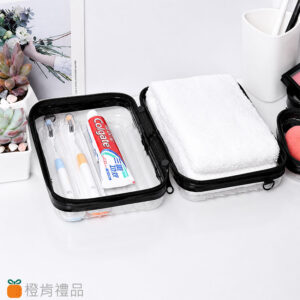 Clear Travel Cosmetic Case (7) 透明迷你硬殼化妝包