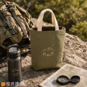 Custom Canvas Cup Holder Bag (4) 有底帆布飲料提袋